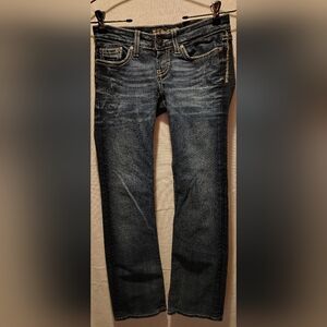 BKE Stella Boot Cut Ultra Low Rise Stretch Women's Jeans Size 24 X 30